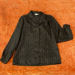 Jani - Women’s Black Long Sleeve Blouse